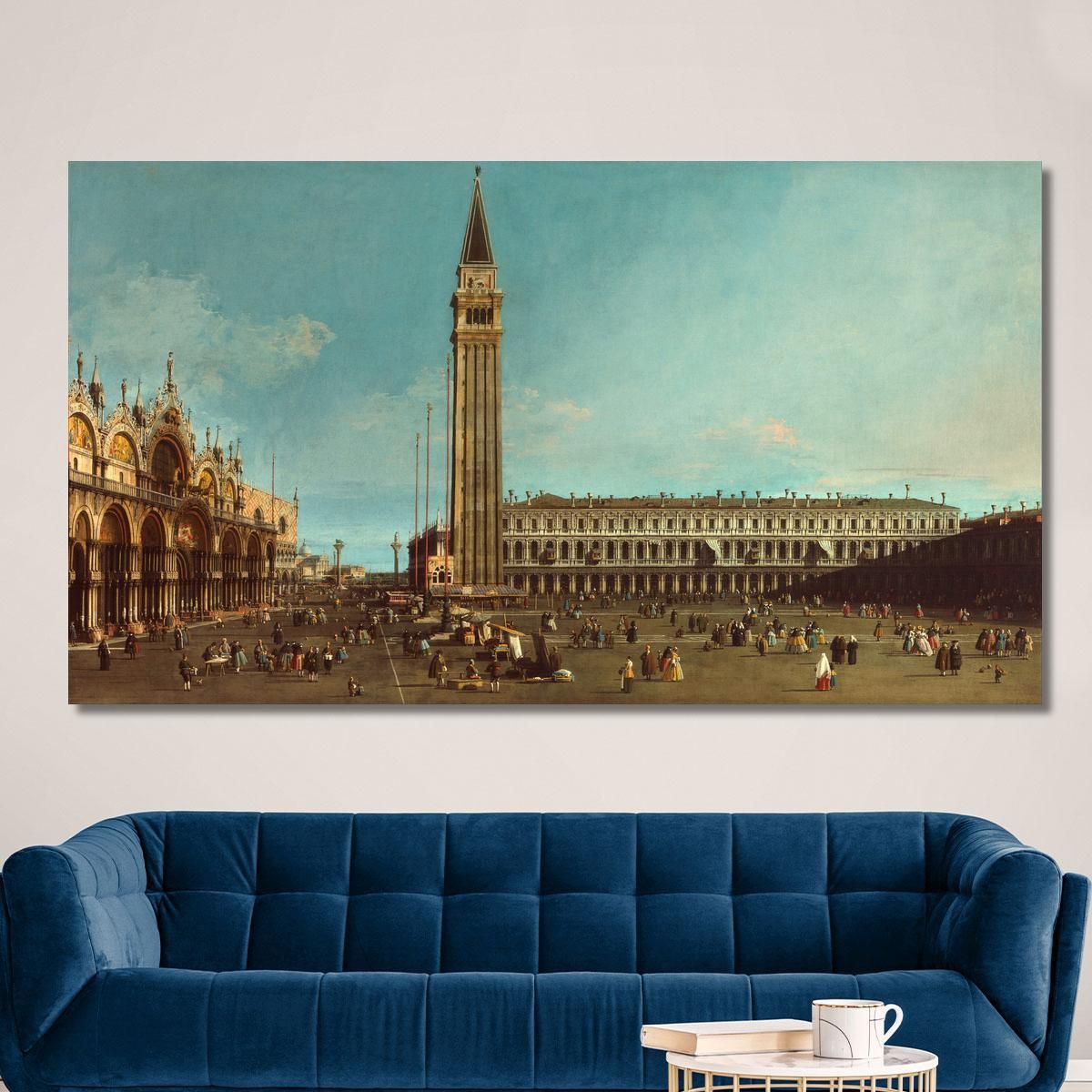 The Piazza San Marco Venice Canaletto cnl21 quadro stampa su tela