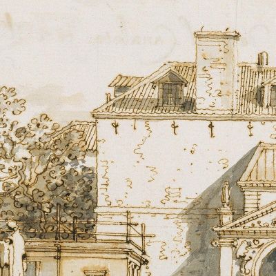 Capriccio Con Reminiscenze Del Ponte Di Westminster E Della Richmond House Canaletto cnl23 quadro stampa su tela