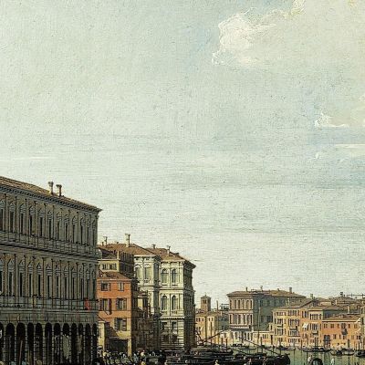 Il Canal Grande Visto Dal Ponte Di Rialto Canaletto cnl30 quadro stampa su tela