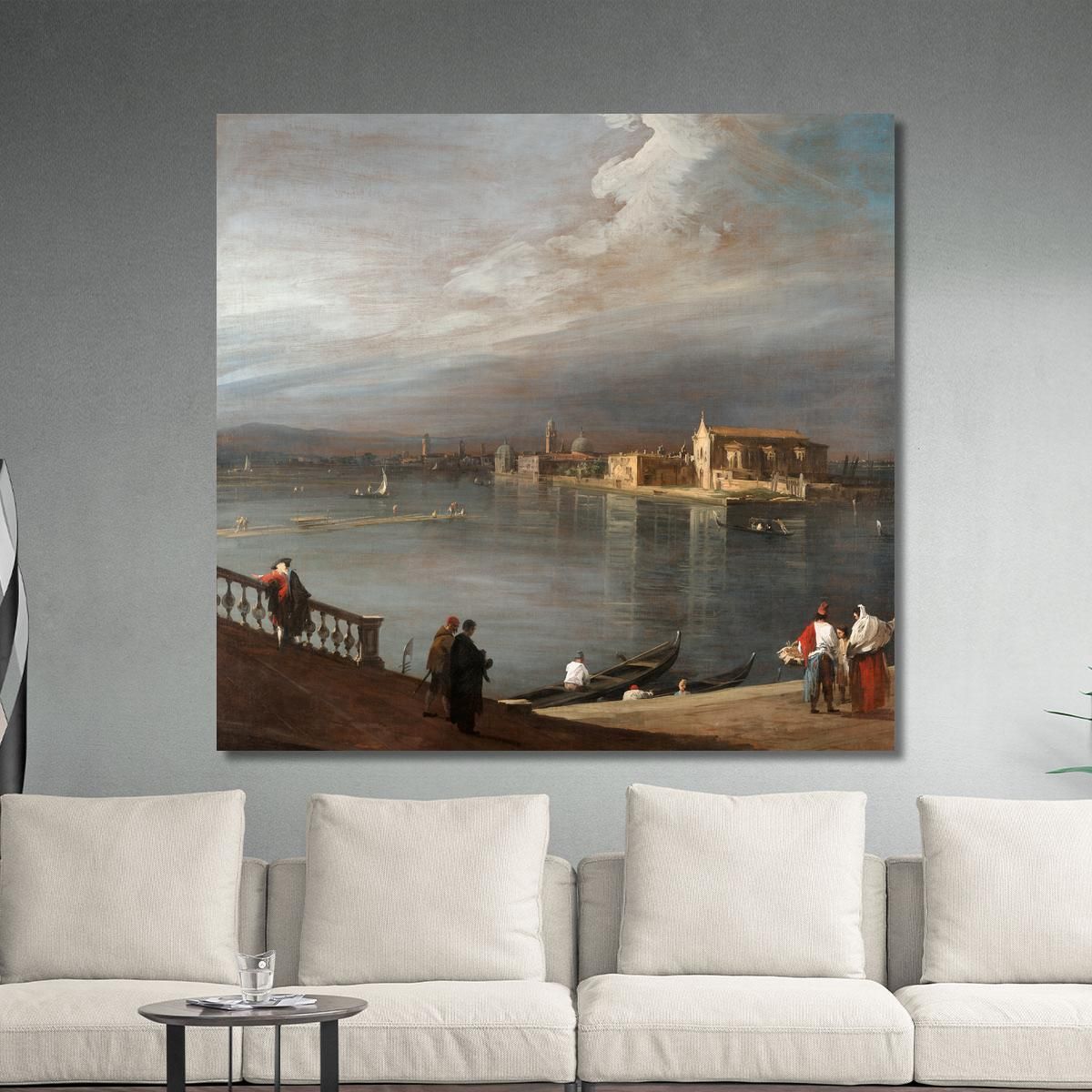 San Cristoforo San Michele And Murano From The Fondamenta Nuove Venice Canaletto cnl39 quadro stampa su tela