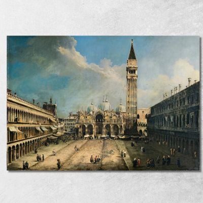 The Piazza San Marco In Venice Canaletto cnl51 quadro stampa su tela