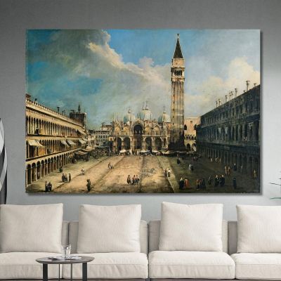 The Piazza San Marco In Venice Canaletto cnl51 quadro stampa su tela