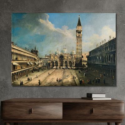 The Piazza San Marco In Venice Canaletto cnl51 quadro stampa su tela