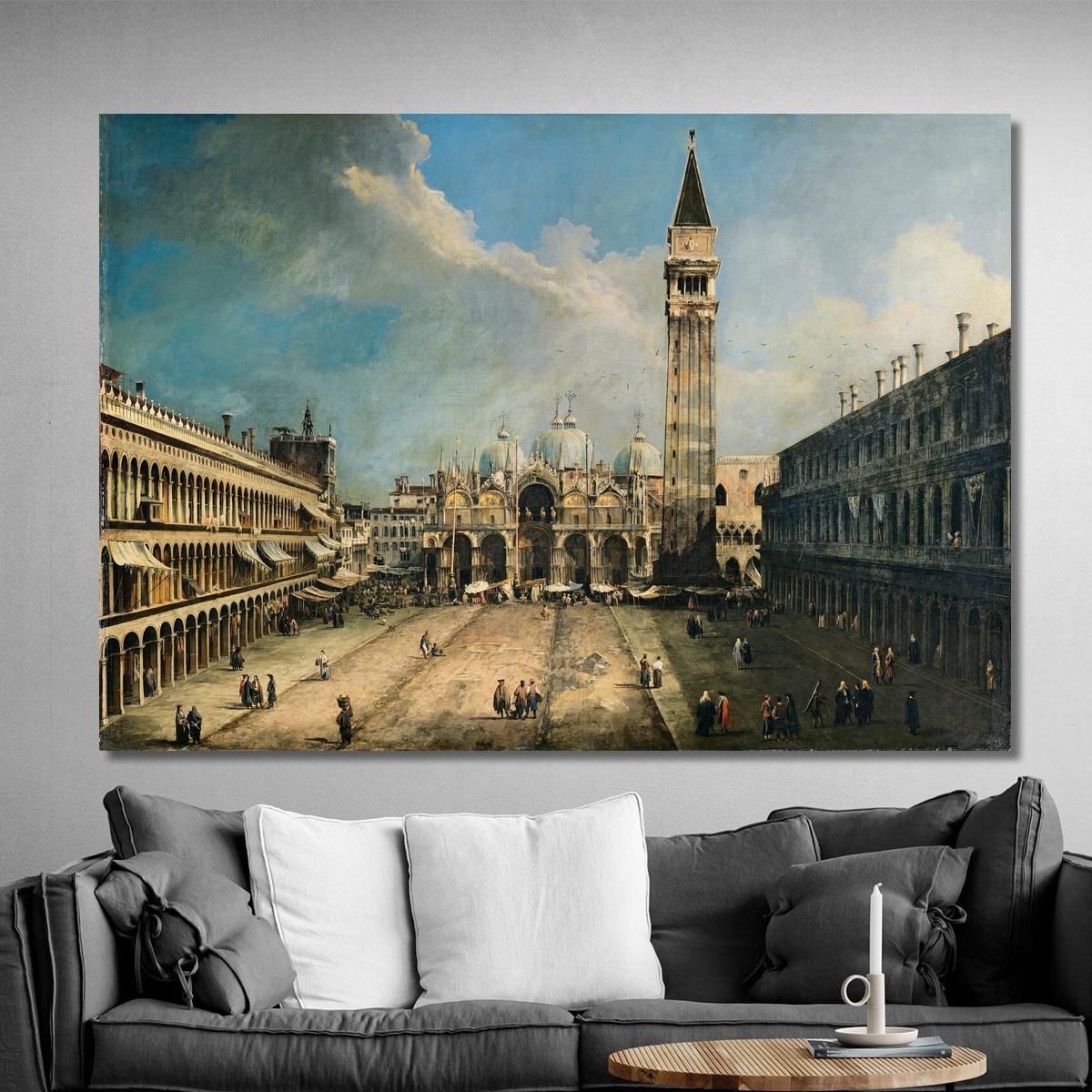 The Piazza San Marco In Venice Canaletto cnl51 quadro stampa su tela