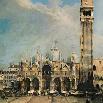 The Piazza San Marco In Venice Canaletto cnl51 quadro stampa su tela