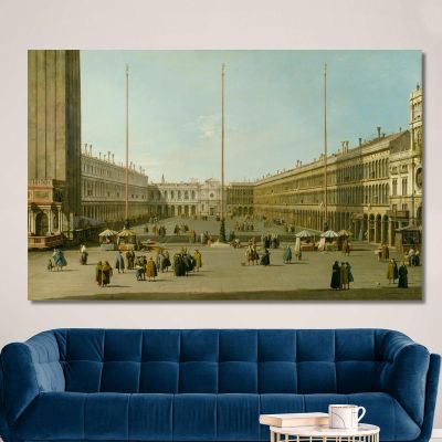 The Piazza San Marco Canaletto cnl52 quadro stampa su tela