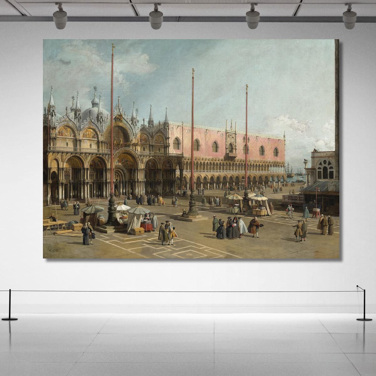 La Piazza San Marco Venezia Canaletto cnl54 quadro stampa su tela