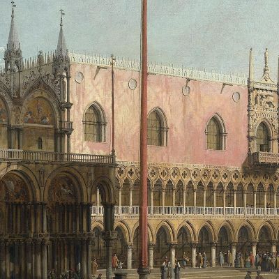 La Piazza San Marco Venezia Canaletto cnl54 quadro stampa su tela