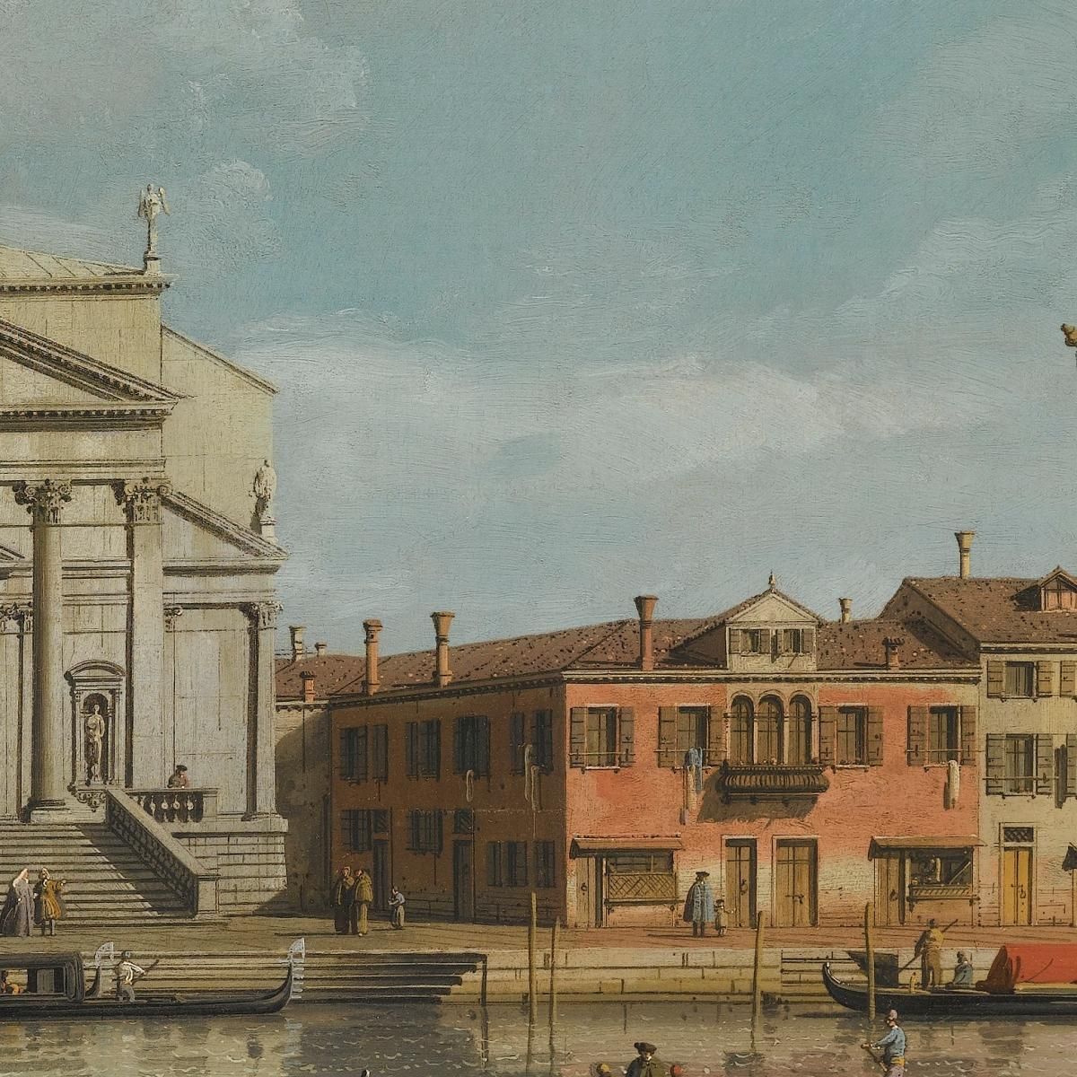 Una Veduta Delle Chiese Del Redentore E Di San Giacomo Canaletto cnl56 quadro stampa su tela