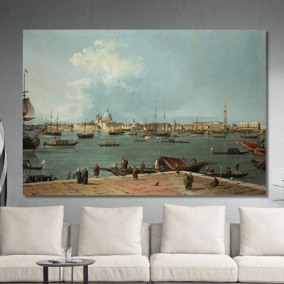 Venice The Bacino Di San Marco From San Giorgio Maggiore Canaletto cnl59 quadro stampa su tela