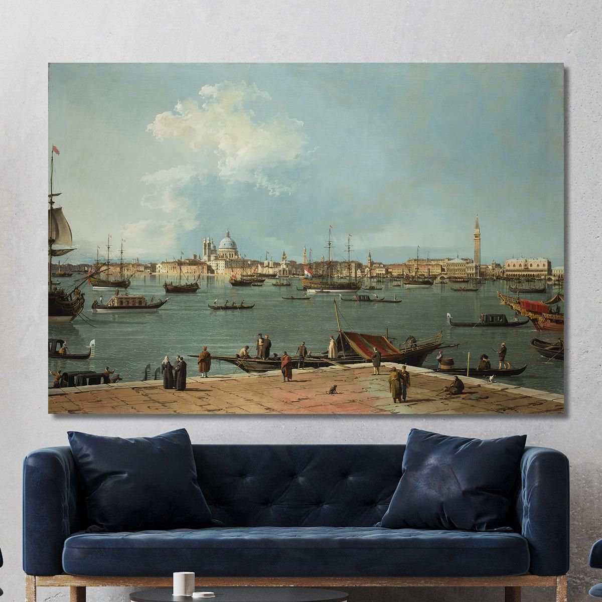 Venice The Bacino Di San Marco From San Giorgio Maggiore Canaletto cnl59 quadro stampa su tela