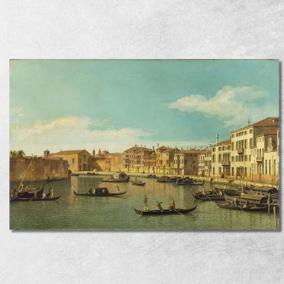 Venice The Canale Di Santa Chiara Canaletto cnl61 quadro stampa su tela