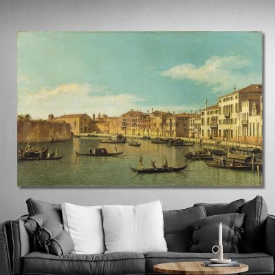 Venice The Canale Di Santa Chiara Canaletto cnl61 quadro stampa su tela