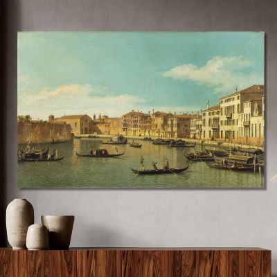 Venice The Canale Di Santa Chiara Canaletto cnl61 quadro stampa su tela