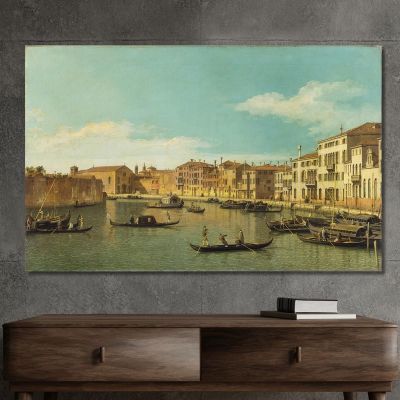 Venice The Canale Di Santa Chiara Canaletto cnl61 quadro stampa su tela