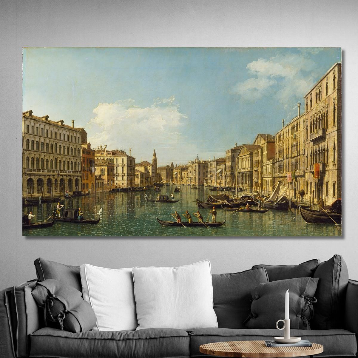 Venezia Il Canal Grande Da Palazzo Foscari Alla Carità Canaletto cnl64 quadro stampa su tela