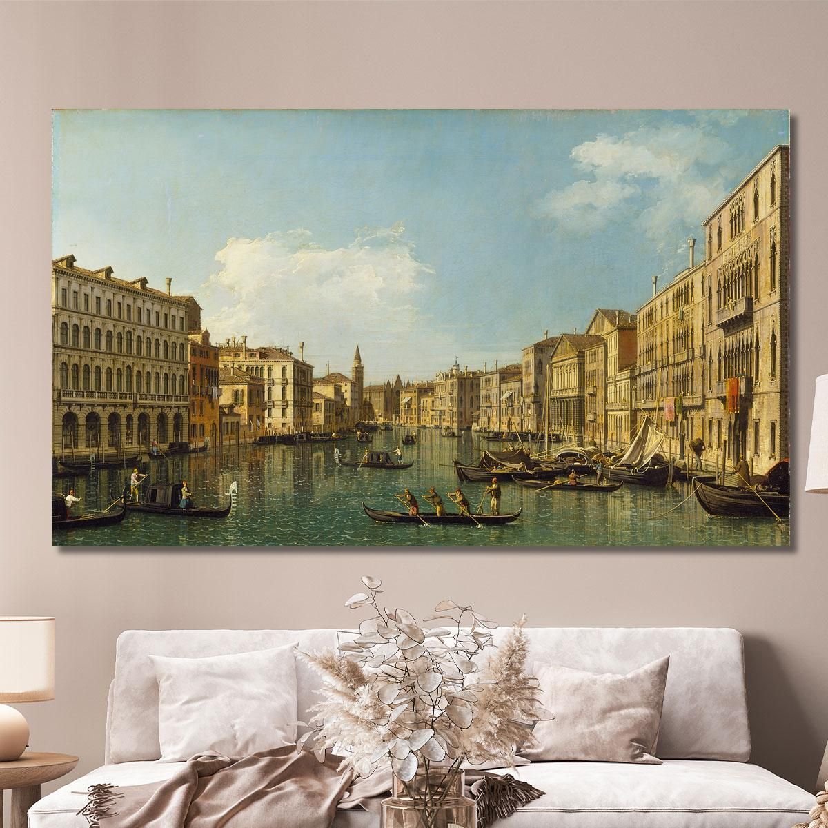 Venezia Il Canal Grande Da Palazzo Foscari Alla Carità Canaletto cnl64 quadro stampa su tela