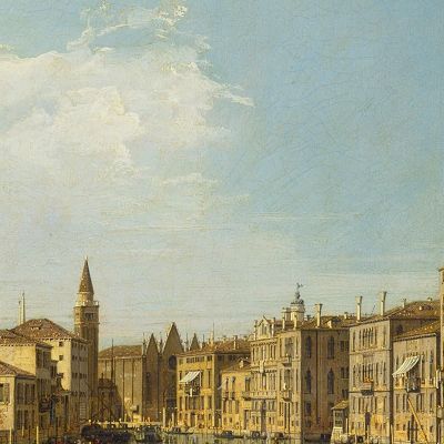 Venezia Il Canal Grande Da Palazzo Foscari Alla Carità Canaletto cnl64 quadro stampa su tela