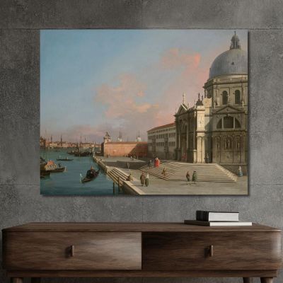 Venezia Il Canal Grande Guardando Ad Est Con Santa Maria Della Salute Canaletto cnl65 quadro stampa su tela