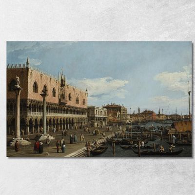 Venice The Riva Degli Schiavoni Canaletto cnl69 quadro stampa su tela