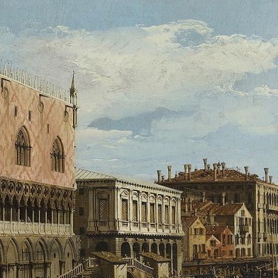 Venice The Riva Degli Schiavoni Canaletto cnl69 quadro stampa su tela