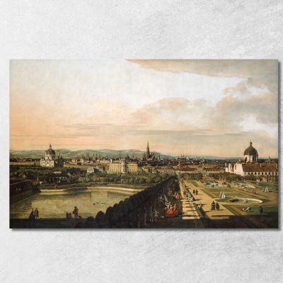 Vienna Vista Dal Palazzo Del Belvedere Canaletto cnl70 quadro stampa su tela