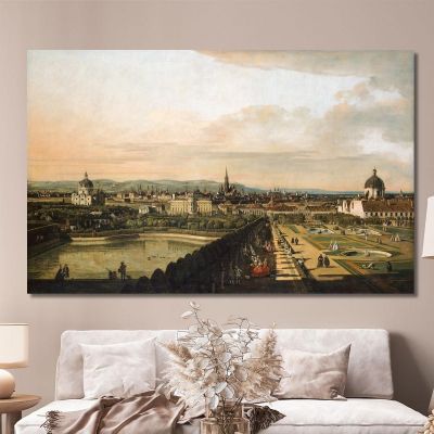 Vienna Vista Dal Palazzo Del Belvedere Canaletto cnl70 quadro stampa su tela