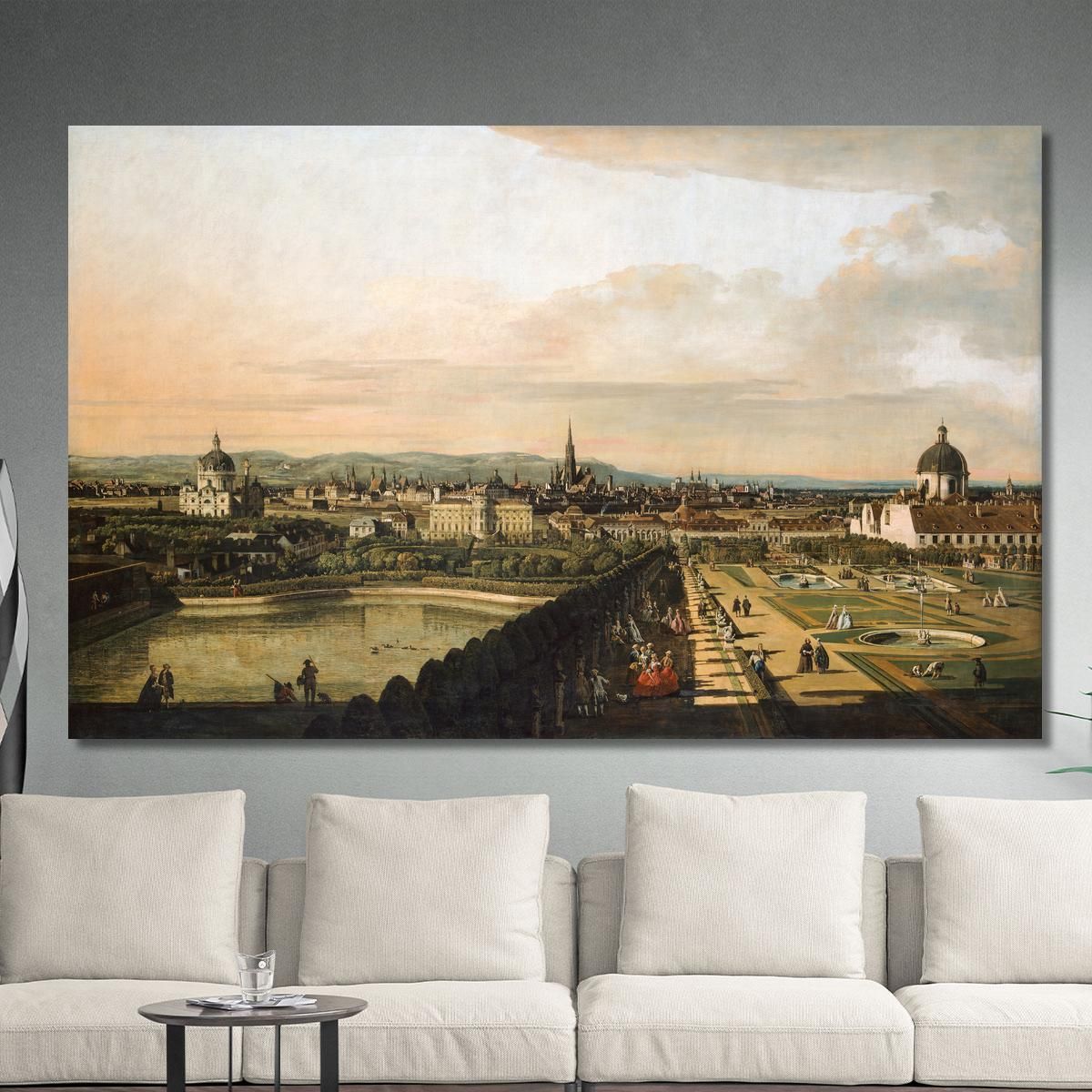 Vienna Vista Dal Palazzo Del Belvedere Canaletto cnl70 quadro stampa su tela