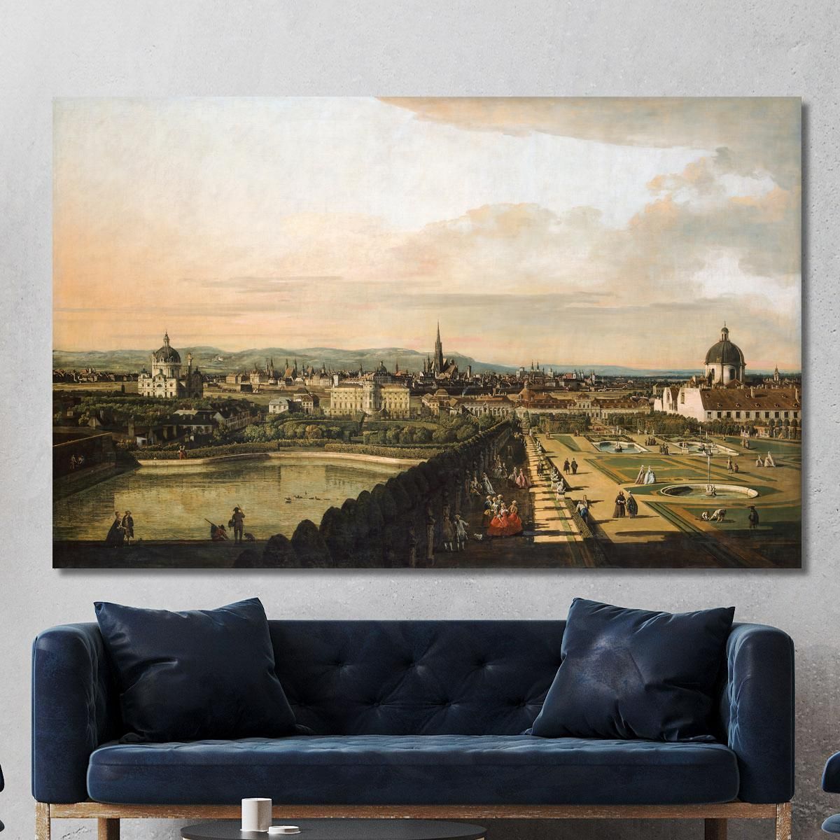 Vienna Vista Dal Palazzo Del Belvedere Canaletto cnl70 quadro stampa su tela