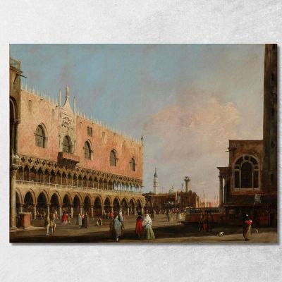 Vista Della Piazzetta San Marco Guardando Verso Sud Canaletto cnl74 quadro stampa su tela