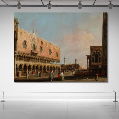 Vista Della Piazzetta San Marco Guardando Verso Sud Canaletto cnl74 quadro stampa su tela