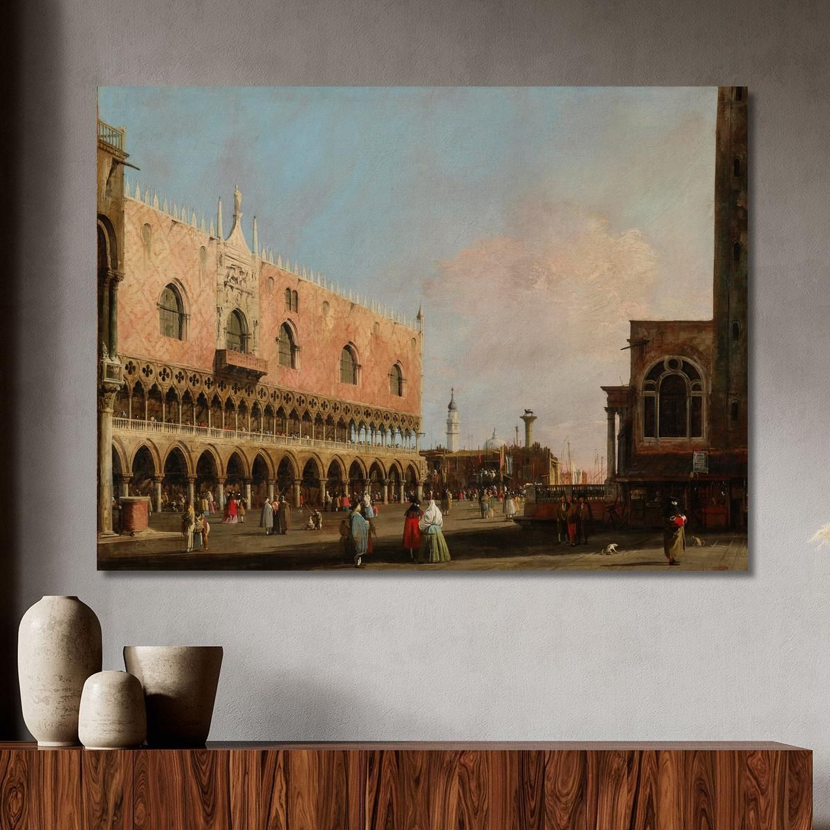 Vista Della Piazzetta San Marco Guardando Verso Sud Canaletto cnl74 quadro stampa su tela