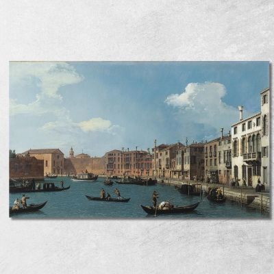 Veduta Del Canale Di Santa Chiara A Venezia Canaletto cnl76 quadro stampa su tela