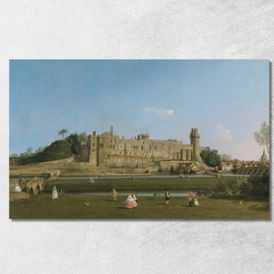 Castello Di Warwick Canaletto cnl77 quadro stampa su tela