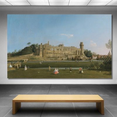 Castello Di Warwick Canaletto cnl77 quadro stampa su tela