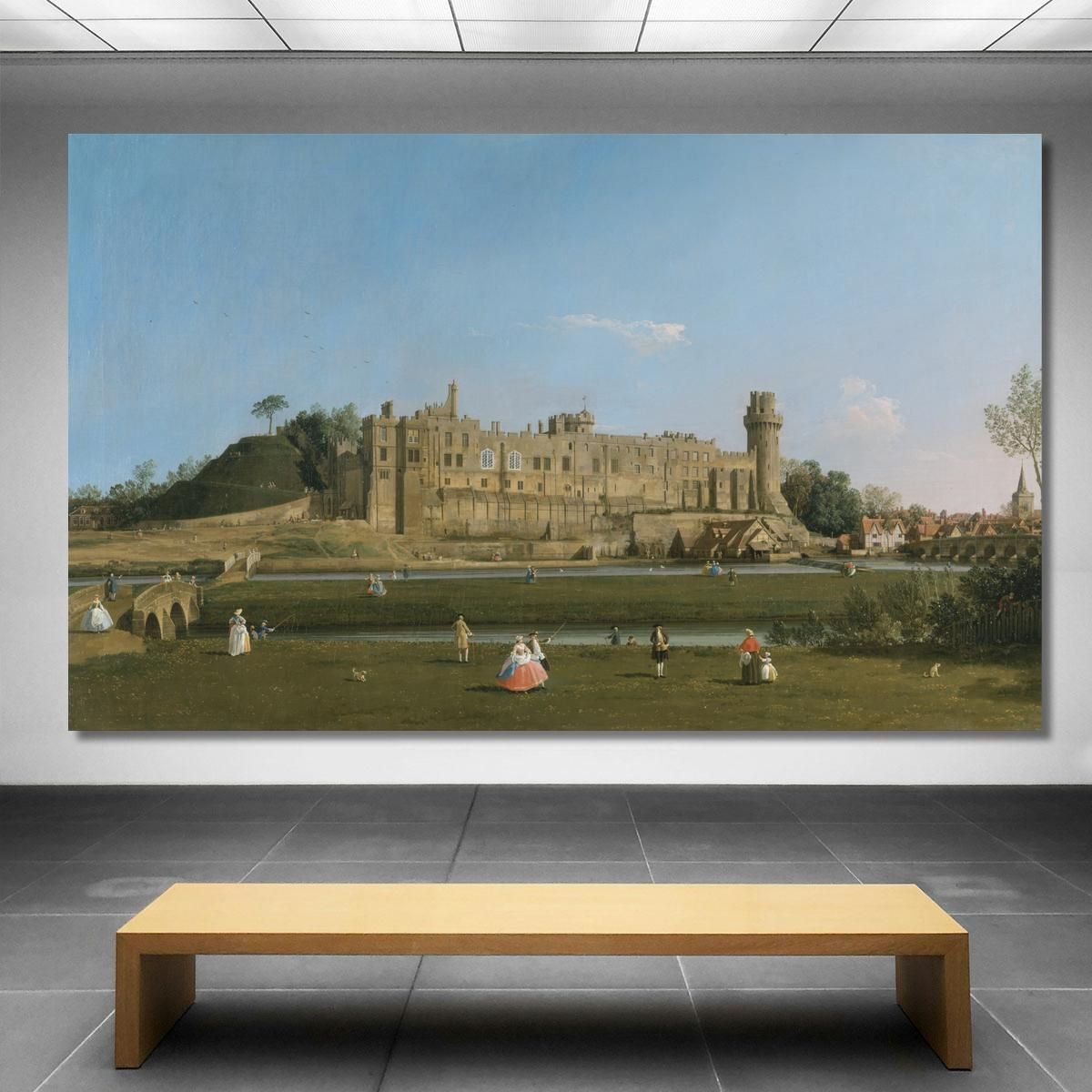 Castello Di Warwick Canaletto cnl77 quadro stampa su tela