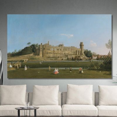 Castello Di Warwick Canaletto cnl77 quadro stampa su tela