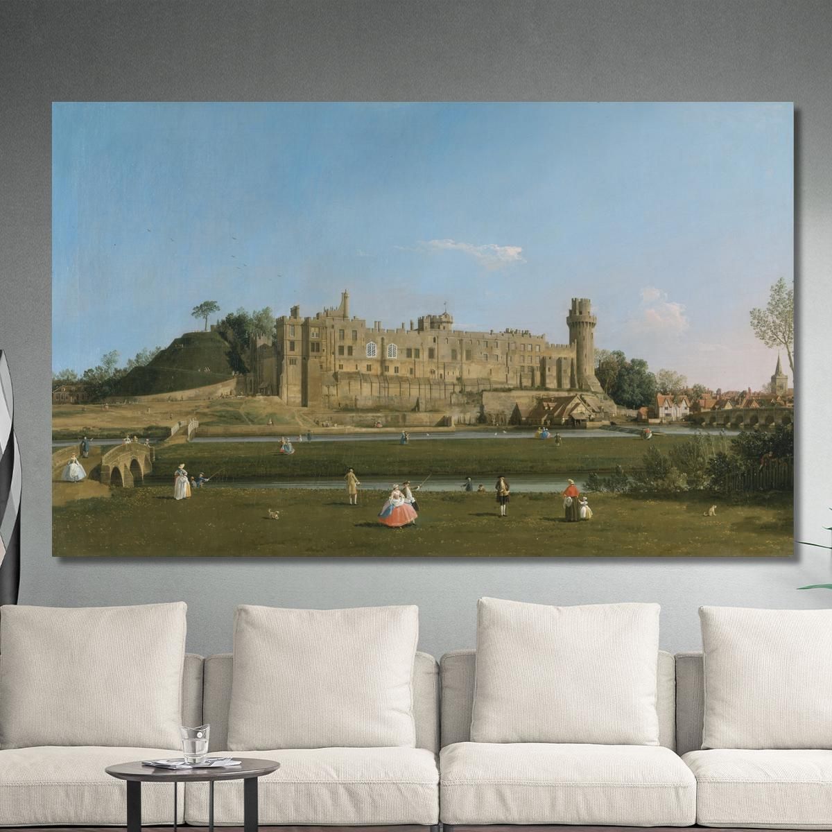 Castello Di Warwick Canaletto cnl77 quadro stampa su tela