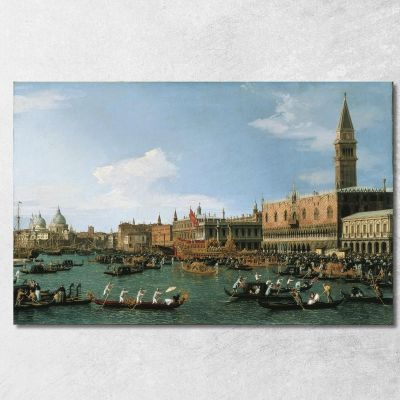 Ritorno Del Bucintoro Nel Giorno Dell'Ascensione Canaletto cnl78 quadro stampa su tela
