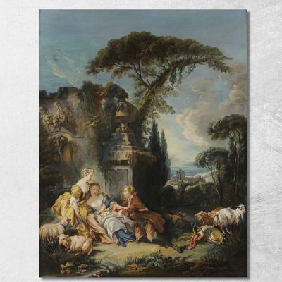 Scena Pastorale 2 François Boucher fbc63 quadro stampa su tela