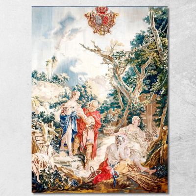 Tapestry Psiche Ai Basketmakers François Boucher fbc81 quadro stampa su tela