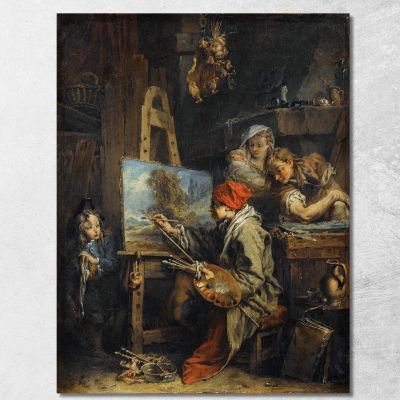 Il Pittore Paesaggista François Boucher fbc94 quadro stampa su tela