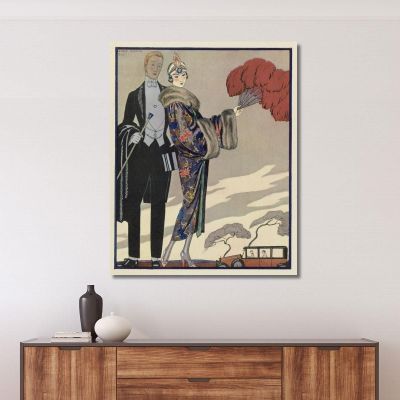 Tenue De Soiree George Barbier tableau impression sur toile