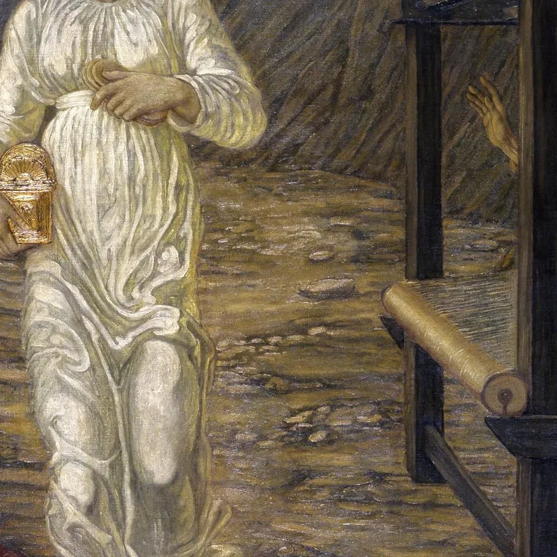 Cupid And Psyche - Palace Green Murals - Psyche Set By Venus The Task Edward Burne Jones