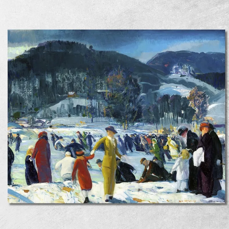 Liebe Zum Winter George Bellows drucken auf leinwand