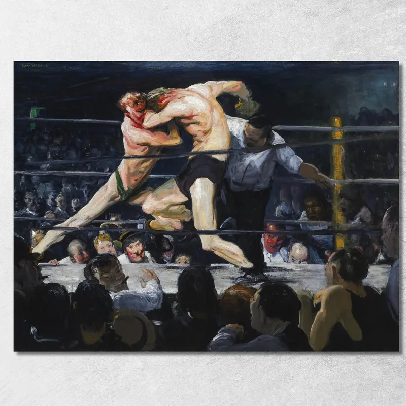 Junggesellenabschied Bei Sharkey George Bellows drucken auf leinwand