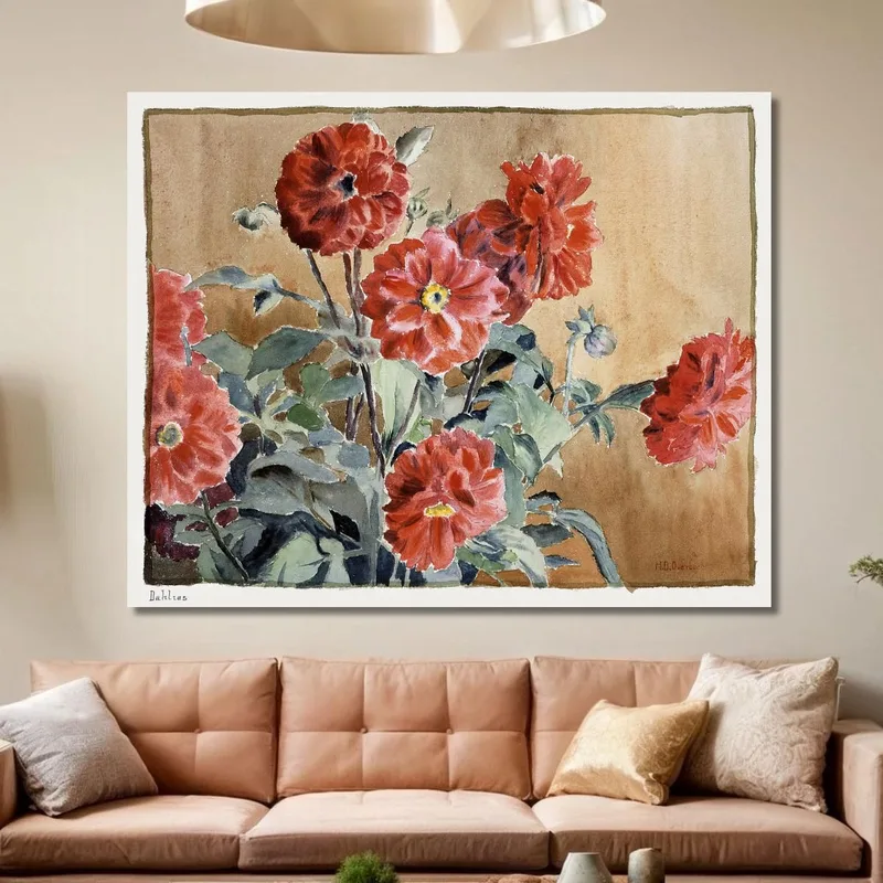 Dahlias 1915 Hannah Borger Overbeck