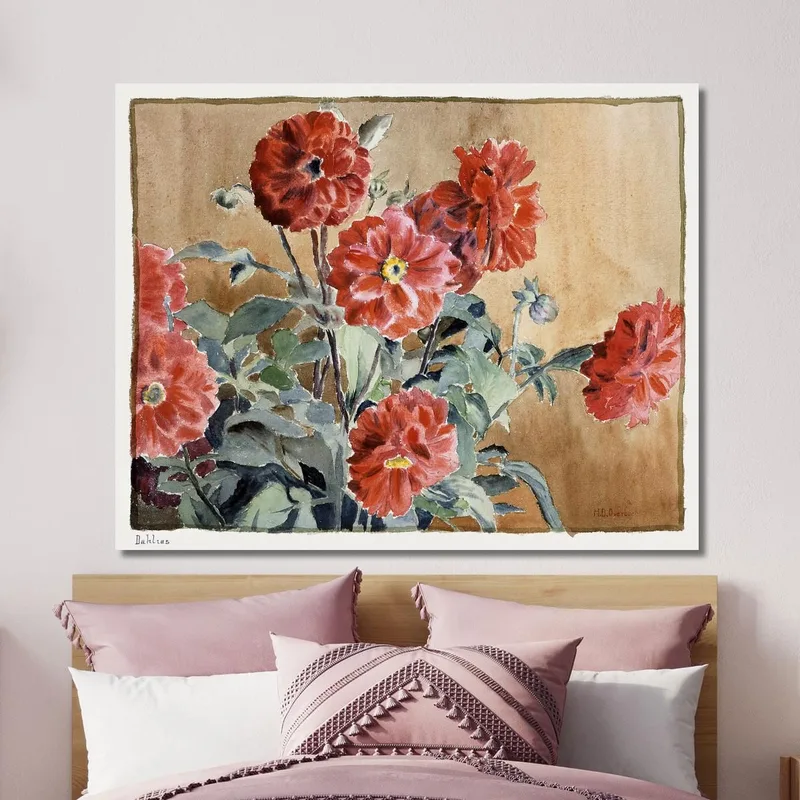 Dahlias 1915 Hannah Borger Overbeck