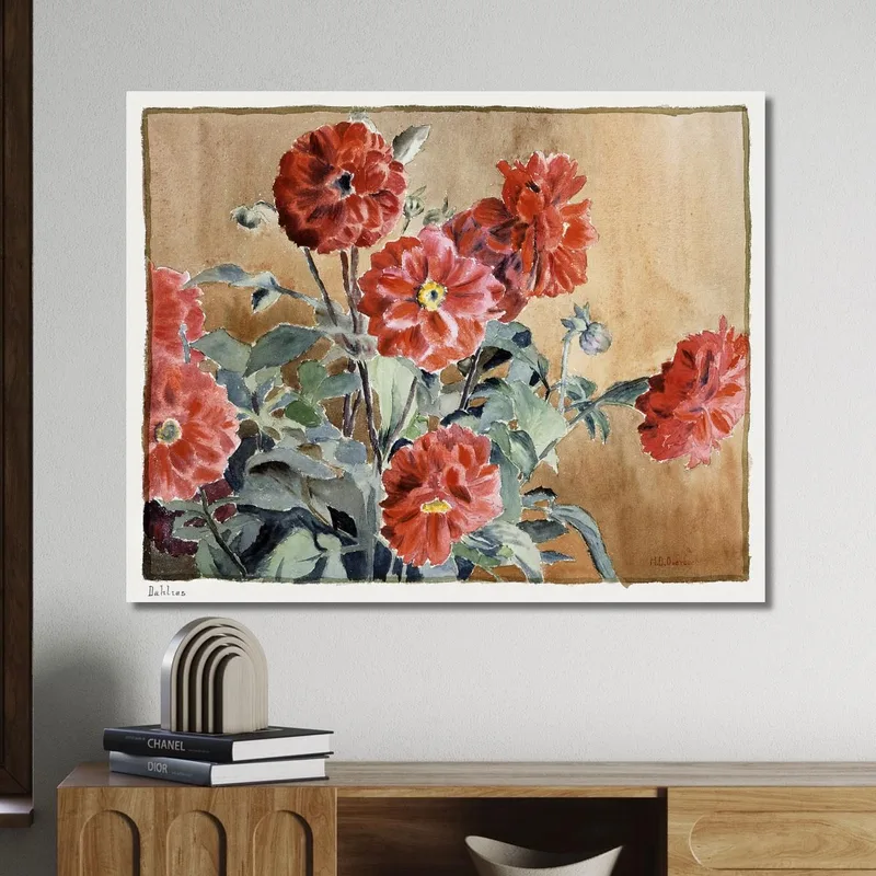 Dahlias 1915 Hannah Borger Overbeck