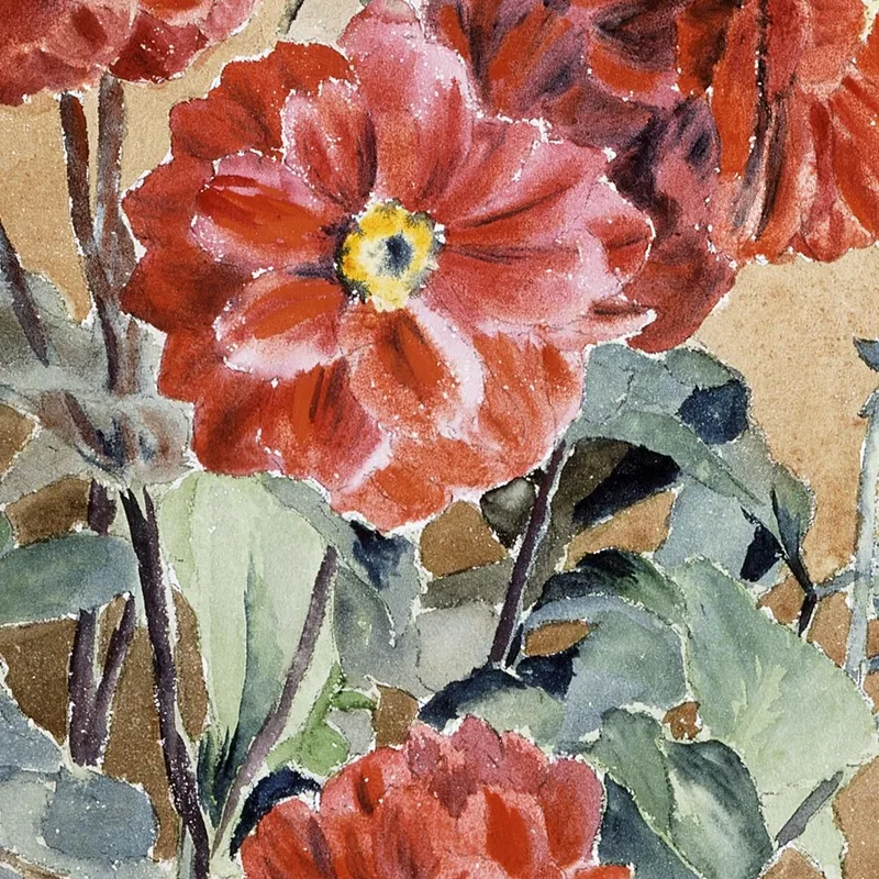 Dahlias 1915 Hannah Borger Overbeck